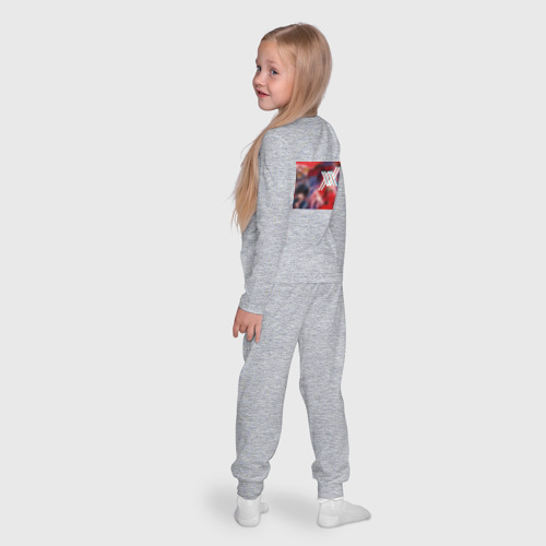 Детская пижама с лонгсливом хлопок Ноль два и персы, цвет меланж - фото 8