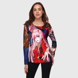 Женский лонгслив 3D Ноль два и персы - фото 2