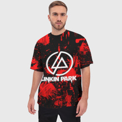 Мужская футболка oversize 3D Linkin Park - фото 2