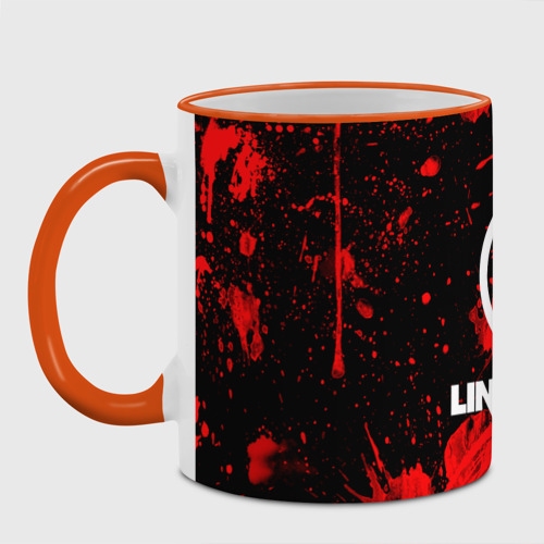 Кружка с полной запечаткой Linkin Park, цвет Кант оранжевый - фото 2