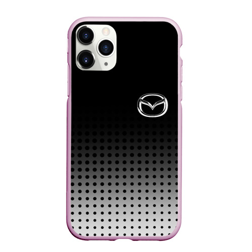 Чехол для iPhone 11 Pro Max матовый Mazda, цвет розовый