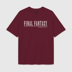 Женская футболка Oversize хлопок texturе Final fantasy VII: remake