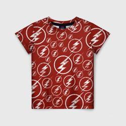 Детская футболка 3D The Flash Logo Pattern