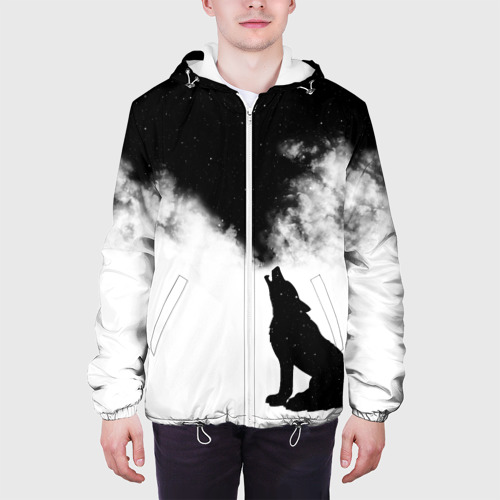Мужская куртка 3D Galaxy wolf, цвет 3D печать - фото 4