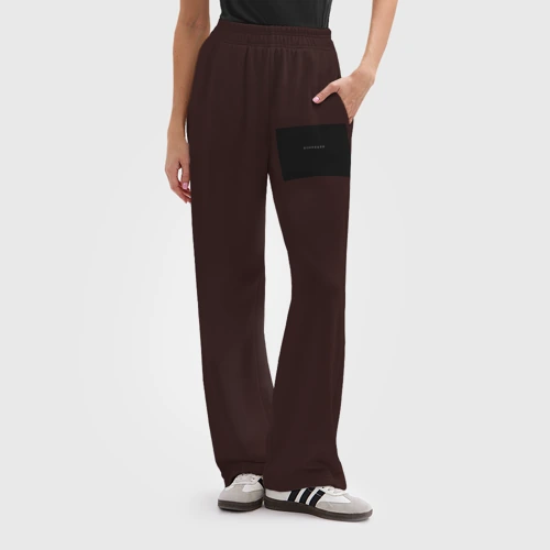 Женские брюки oversize без начеса хлопок Изоляция - фото 3