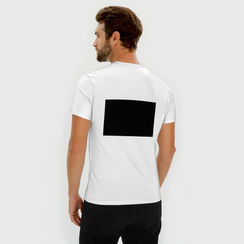 Мужская футболка хлопок Slim Изоляция, цвет белый - фото 4