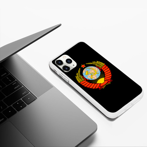 Чехол для iPhone 11 Pro Max матовый СССР, цвет белый - фото 5