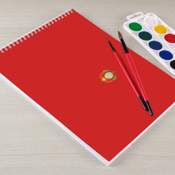 Альбом для рисования Красный с гербом СССР - фото 2