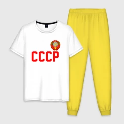 Мужская пижама с белой футболкой хлопок  СССР