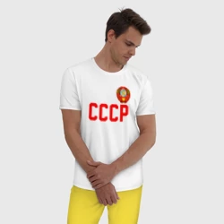Мужская пижама с белой футболкой хлопок  СССР - фото 2