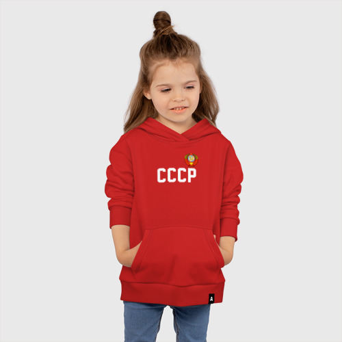 Детская толстовка хлопок с принтом СССР, вид сбоку #3
