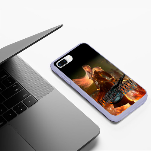 Чехол для iPhone 7Plus/8 Plus матовый Final fantasy VII: remake, цвет светло-сиреневый - фото 5