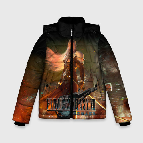 Зимняя куртка для мальчиков 3D Final fantasy VII: remake, цвет черный