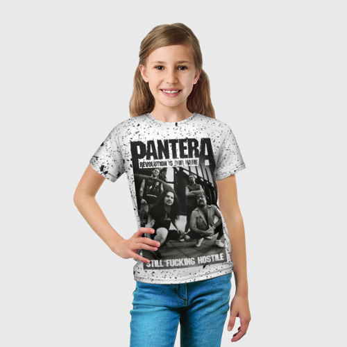 Детская футболка 3D с принтом Pantera, вид сбоку #3