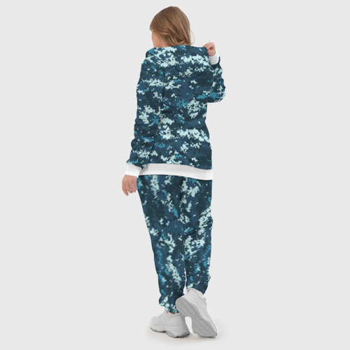 Женский костюм 3D Пиксельный камуфляж полиции, цвет белый - фото 6