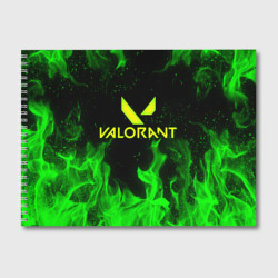 Альбом для рисования Valorant fire Валорант огонь