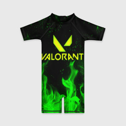 Детский купальный костюм 3D Valorant fire Валорант огонь