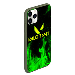 Чехол для iPhone 11 Pro Max матовый Valorant fire Валорант огонь - фото 2