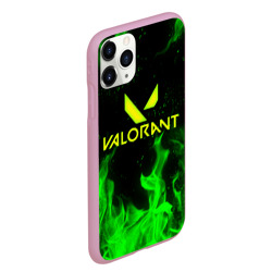 Чехол для iPhone 11 Pro Max матовый Valorant fire Валорант огонь - фото 2