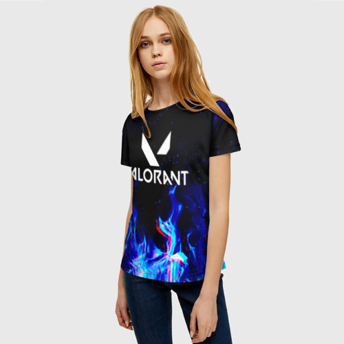 Женская футболка 3D Valorant, цвет 3D печать - фото 3