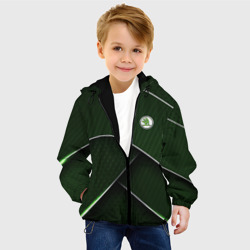 Детская куртка 3D Шкода мини логотип - фото 2