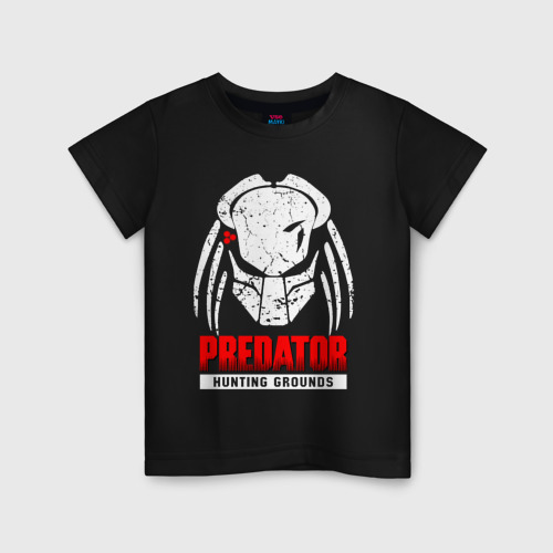 Детская футболка хлопок Predator: hunting grounds, цвет черный