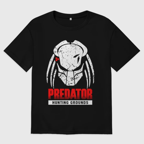 Мужская футболка хлопок Oversize Predator: hunting grounds