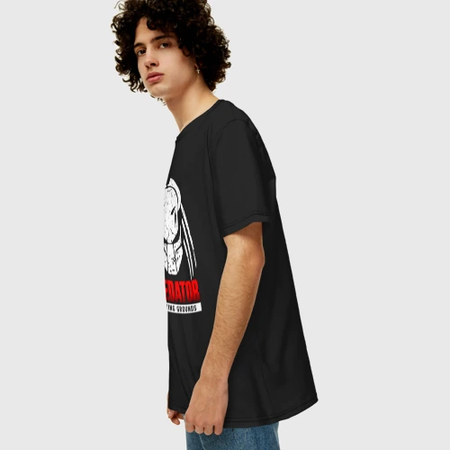 Мужская футболка хлопок Oversize Predator: hunting grounds - фото 5