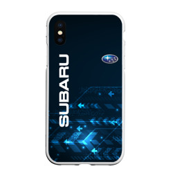 Чехол для iPhone XS Max матовый Subaru Субару