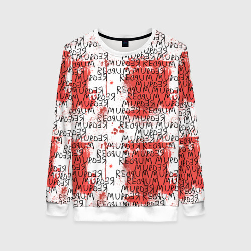 Женский свитшот 3D Murder Pattern Фото 01 Женский свитшот 3D Murder Pattern Фото 01