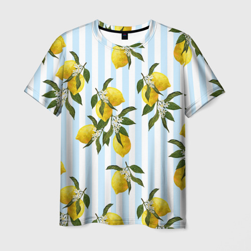 Мужская футболка 3D Лимоны, цвет 3D печать