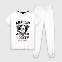 Женская пижама хлопок Anaheim Ducks