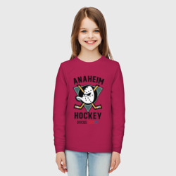 Детский лонгслив хлопок Anaheim Ducks - фото 2