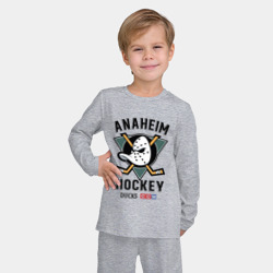 Детская пижама с лонгсливом хлопок Anaheim Ducks - фото 2