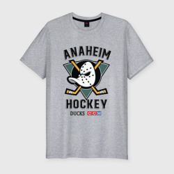 Мужская футболка хлопок Slim Anaheim Ducks