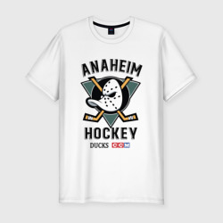 Мужская футболка хлопок Slim Anaheim Ducks