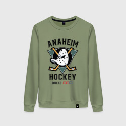 Женский свитшот хлопок Anaheim Ducks