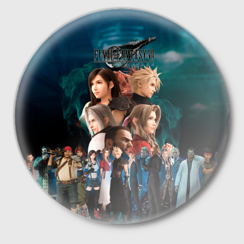 Значок с принтом Final Fantasy VII Remake, вид спереди №1