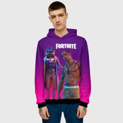 Мужская толстовка 3D Travis Scott, Fortnite - фото 2