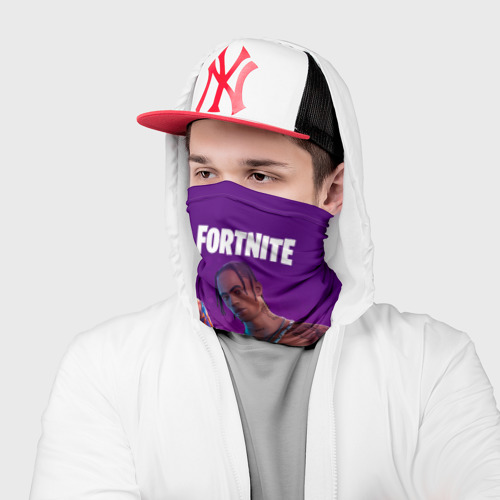 Бандана-труба 3D Travis Scott, Fortnite, цвет 3D печать - фото 3