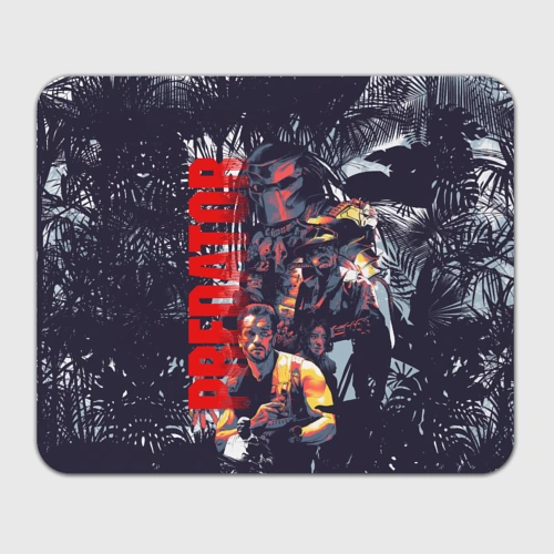 Прямоугольный коврик для мышки Predator - jungle texture