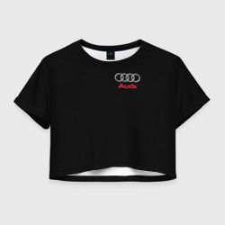 Женская футболка Crop-top 3D Audi Ауди