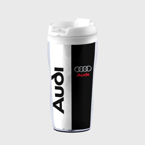 Термокружка-непроливайка Audi Ауди, цвет белый