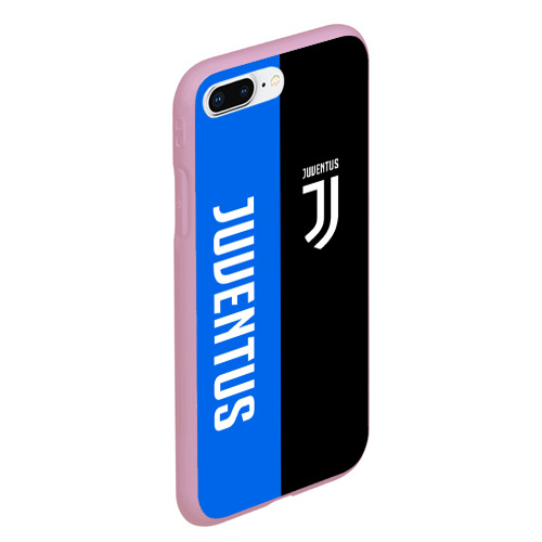 Чехол для iPhone 7Plus/8 Plus матовый Juventus, цвет розовый - фото 3