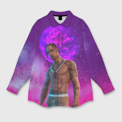 Мужская рубашка oversize 3D Travis Scott, Fortnite