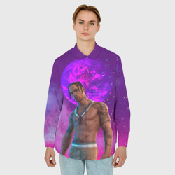 Мужская рубашка oversize 3D Travis Scott, Fortnite - фото 2