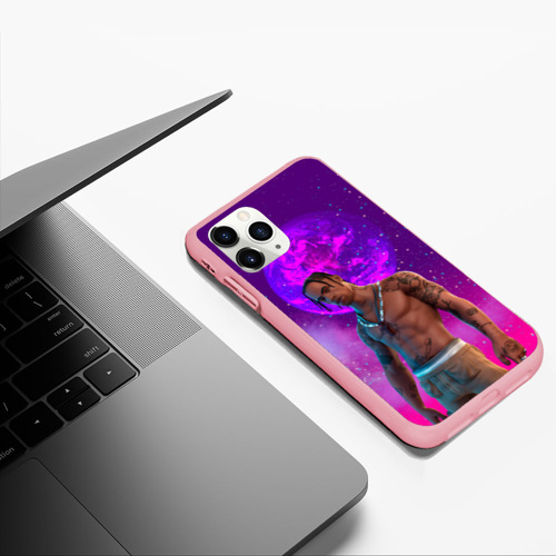 Чехол для iPhone 11 Pro Max матовый Travis Scott, Fortnite, цвет баблгам - фото 5