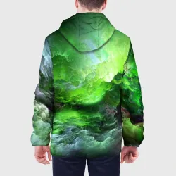 Мужская куртка 3D Green space зелёный космос - фото 5