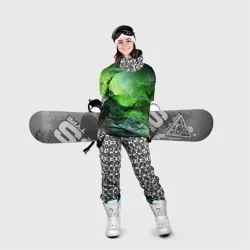 Накидка на куртку 3D Green space зелёный космос - фото 2