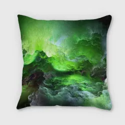 Подушка 3D Green space зелёный космос